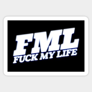 FML //// Retro Typography Design Sticker